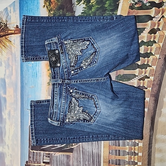 Miss Me Bootcut Embellished Jeans Size 30 - Picture 5 of 7